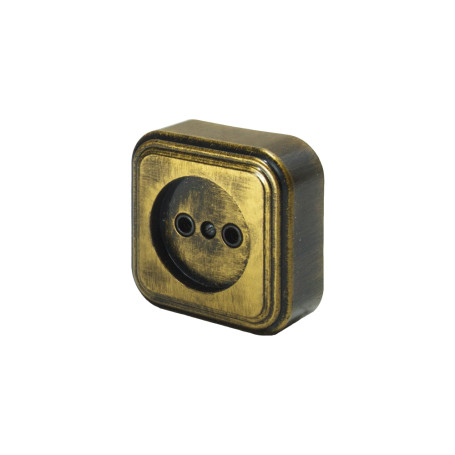 Socket RA 16-131-Black Bronze, 1-seater, open installation without spare parts
