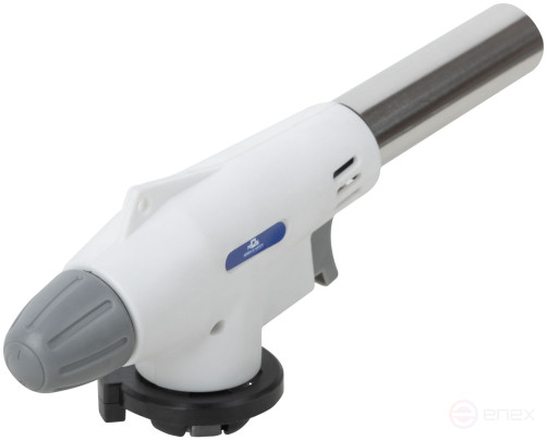 Gas burner for collet cylinder, reservoir.body, with piezo ignition, nozzle 19 mm