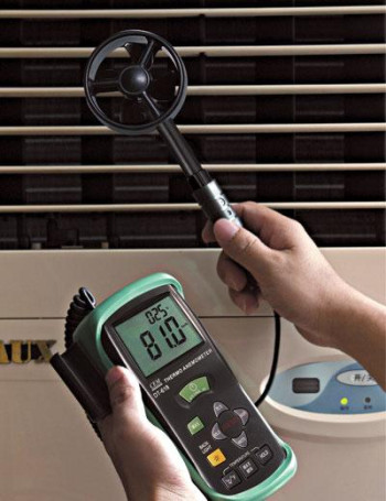 Thermoanemometer DT-618 CEM Air velocity and temperature meter
