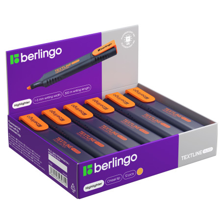 Text separator Berlingo "Textline HL500" orange, 1-5 mm