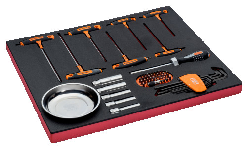A set of modular construction with T-shaped screwdrivers 3/3, 54 pcs.