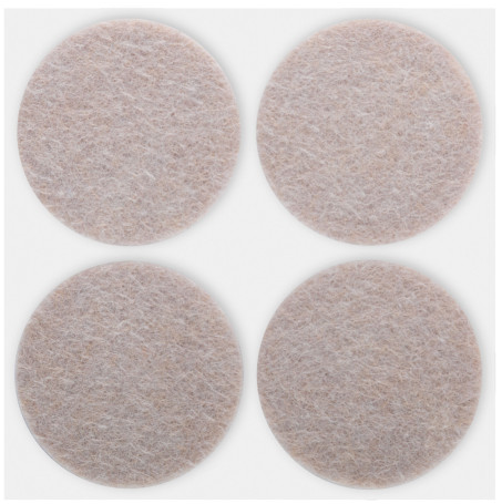 Furniture linings self-adhesive round 34 mm, 4 pcs., felt