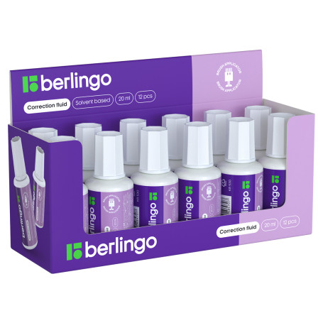 Berlingo corrective liquid, 20 ml, chemical-based, with brush