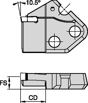 Модульное центральное лезвие EVM65L0620A350999C