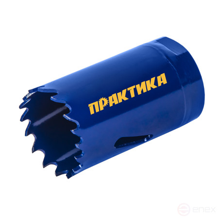 Коронка биметаллическая ПРАКТИКА 29 мм (1шт), клипса (035-943)