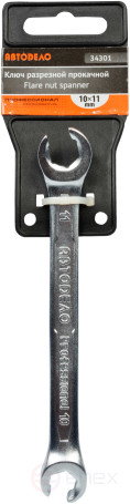 Ключ разрезной (прокачной) 10*11 АвтоDело PRO (34301)
