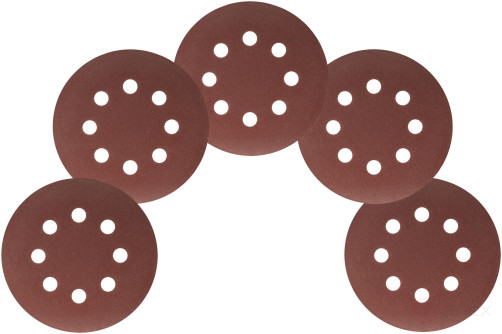 Grinding wheels with holes (Velcro), aluminum oxide, 125 mm, 5 pcs. P 150