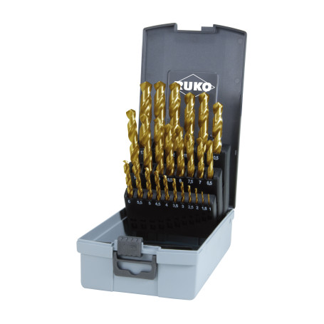 Набор сверл по металлу HSS-G N , 25 предметов TiN, 250215TRO