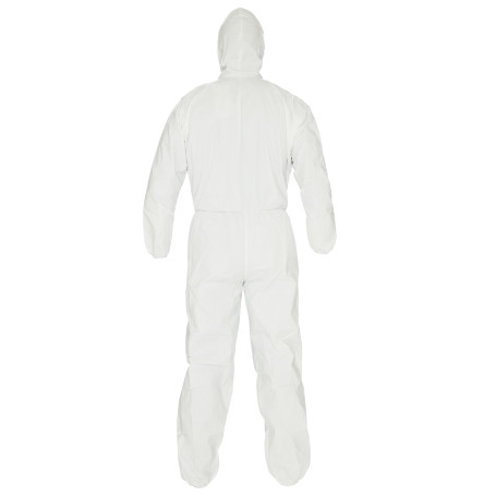 KleenGuard® A40 Reflex Breathable Jumpsuit for protection against splashes of liquids and solid particles - Hooded / White /XL (25 overalls)