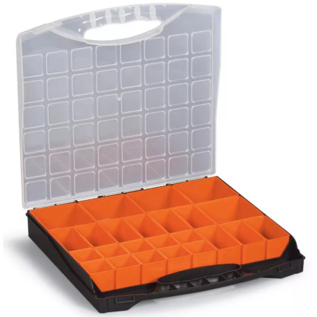 Plastic organizer with a DUEL handle, changeable 24 compartments, PP.05