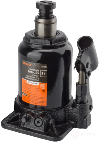 Домкрат гидр. 8.0т (156-356 мм 2-х плунж-ый) АвтоDело (43108)