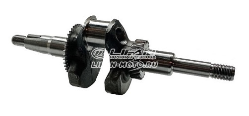 Коленвал LIFAN 13100/168F-2 (для мотопомпы 50WG) резьбовой вал T2 type)