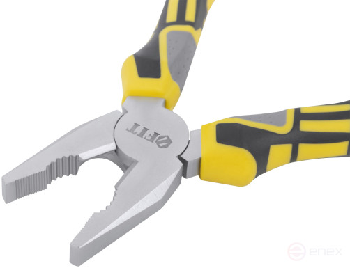 Плоскогубцы комбинированные "Смарт", трехцветные прорезиненные ручки, никелевое покрытие 160 мм