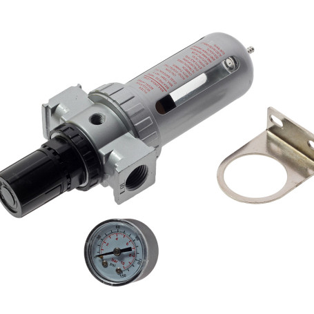 Фильтр-регулятор ER-AFR804:с индикатором давления 1/2" (0-10bar) ЭВРИКА