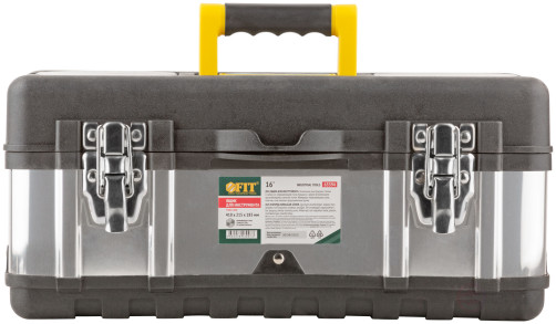 Ящик для инструмента пластиковый 16" (410х215х185 мм) замки и стенки нерж. сталь