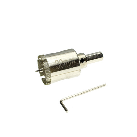 Коронка алмазная по кафелю и стеклу 30 мм с ц/с, Чеглок (10/120)