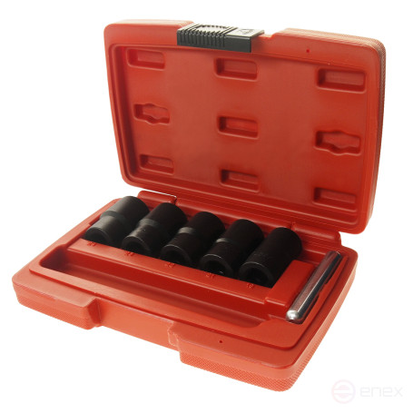 Набор головок для поврежденных болтов 1/2" 19-24мм 6 предметов JTC