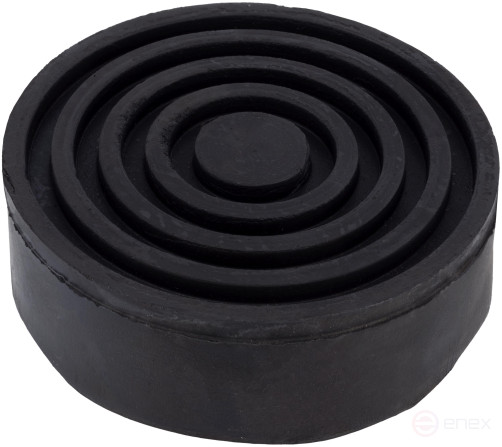 Резиновая опора на домкрат подкатной A-105мм H-35мм (цельнолитая) (АвтоDело) 43270