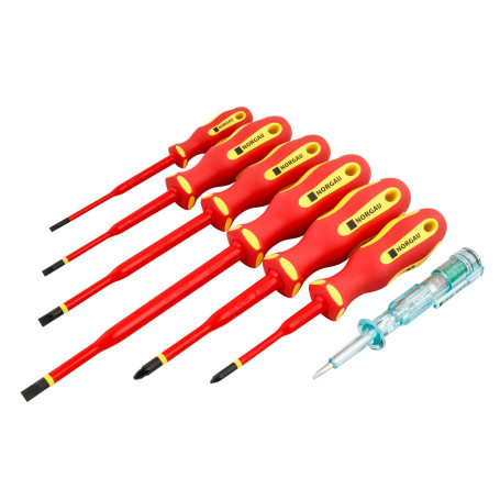 Набор диэлектрических отверток NORGAU Industrial NBS172VDE-070, 7 предметов