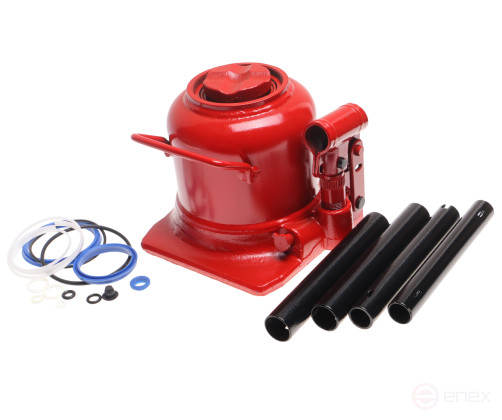 Bottle jack 20t 150-245mm low profile 2-plunger GTE