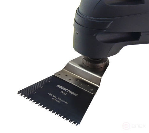 Насадка для МФИ ПРАКТИКА режущая прямая, BiM, по твердому дереву, ДСП 65 мм, крупный зуб (240-225)