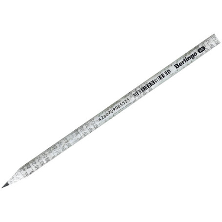 Pencil b/g Berlingo "Paper Pencil" HB, made of recycled paper, round, sharpened