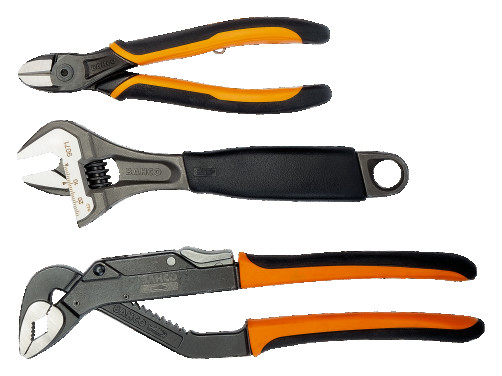 Tool Set pliers + Adjustable wrench + Side cutters