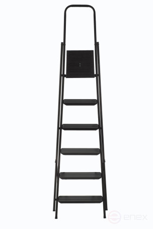 Compact steel stepladder, 6 steps, weight 7.4 kg