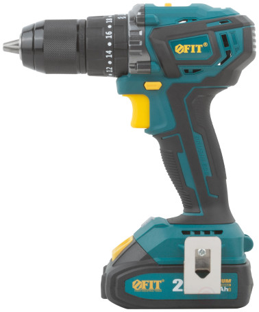 Acc power drill. 20 V; 0-400/1600 rpm; 55 Nm; 2 (Li-Ion) 2.0 Ah; 1 hour; brushless; cut. tilt; case
