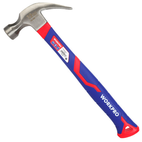 Carpentry hammer with fiberglass handle 337gr WP241010 WORKPRO
