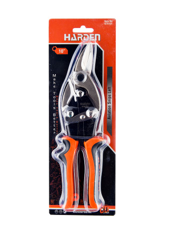 Metal scissors, 254 mm, left, two-component handle// HARDEN