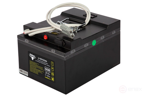 Литиевый тяговый аккумулятор RuTrike (18650 MnCoNi) 60V20A/H