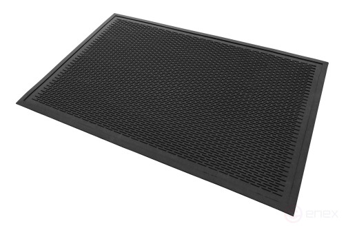 Outdoor mud-proof rubber mat "STOP" 900x1500 mm Black