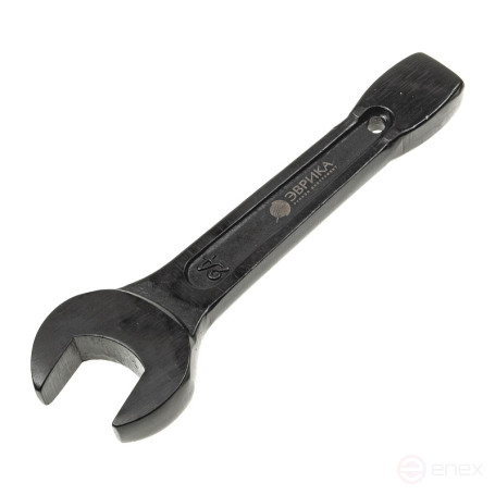 Ключ рожковый 24мм ER-33024 ударный односторонний (L-168мм) ЭВРИКА /1/50