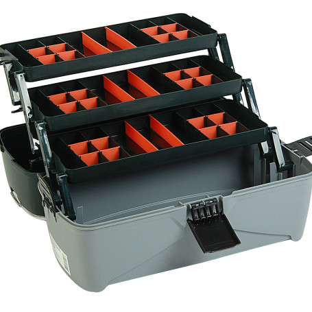 Universal box ER-10342 with 3 cantilevers and 2 organizers on the lid 465x230x250mm EUREKA /1/3