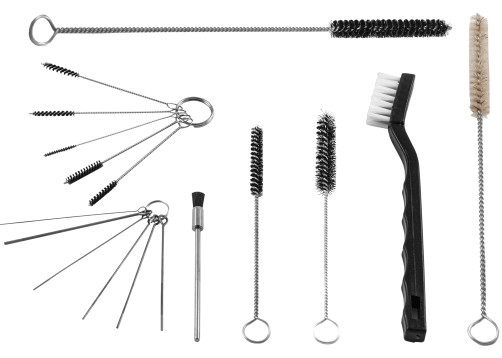 AS-0049 Brush set master for cleaning the spray gun "Spray gun", 17 items