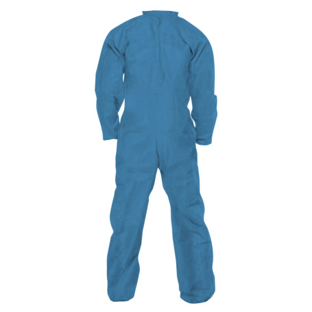 KleenGuard® A50 Breathable Jumpsuit for protection against splashes of liquids and solid particles - Hooded / Blue /M (25 overalls)