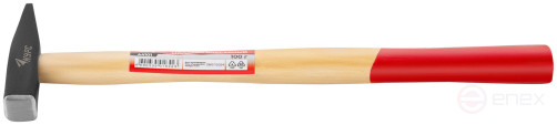 Молоток слесарный, деревянная ручка "Оптима" 100 гр.