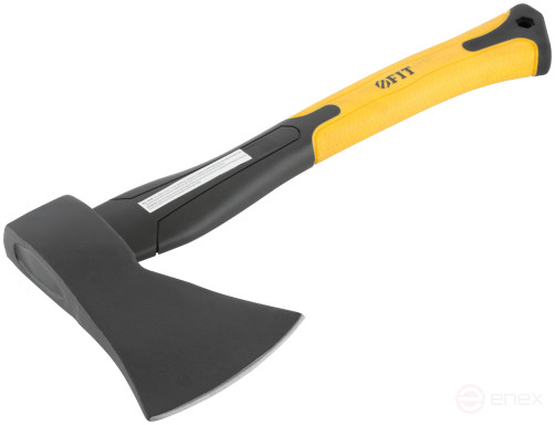 The axe is forged reinforced steel, reinforced fiberglass handle 800 gr.