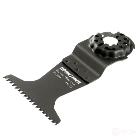 Насадка для МФИ ПРАКТИКА режущая прямая, HCS, по дереву, 65 мм, крупный зуб (240-102)