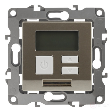12-4111-04 ERA Thermostat universal 230V-Imah16A, IP20, Era 12, champagne