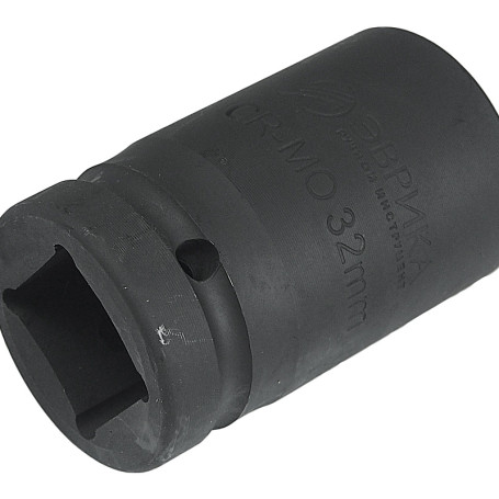 Головка торцевая 32мм 1" 6-гранная ударная L=78мм ЭВРИКА ER-95321 1/4/40