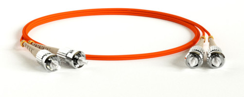 FC-D2-50-ST/PR-ST/PR-H-1.5M-LSZH-OR Патч-корд волоконно-оптический (шнур) MM 50/125, ST-ST, 2.0 мм, duplex, LSZH, 1.5 м