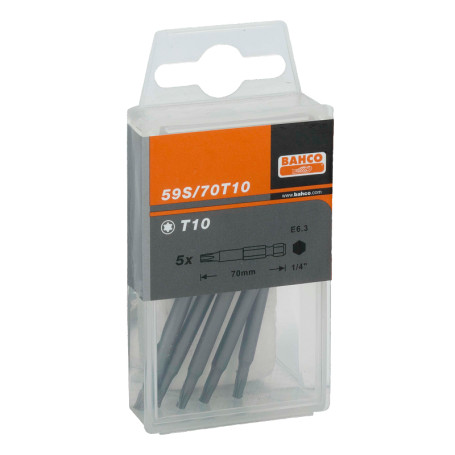 1/4"Bits for TORX screws , 70 mm 59S/70T15