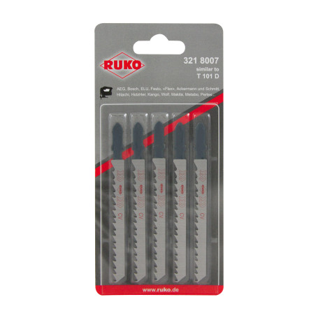Пилки для электролобзиков RUKO 8007 HCS, 20 шт.