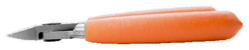 Компактные бокорезы с овальной головкой и оранжевой ручкой из ПВХ, 130 мм