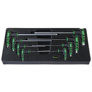 Set of hex keys with a T-shaped handle 2-10 mm