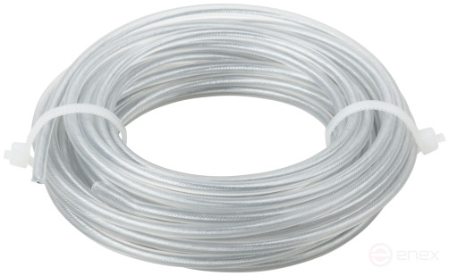 Fishing line for garden trimmers, reinforced, metal core, "Round" 3.0 mm x 5 m