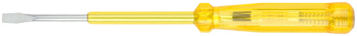 Indicator screwdriver, yellow handle, 100-250 V, 190 mm