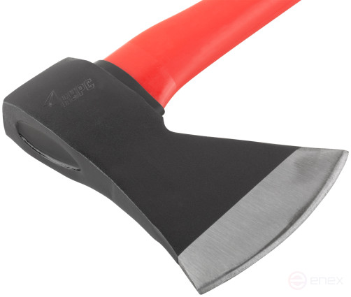 The axe is forged steel, reinforced fiberglass handle 1000 gr.